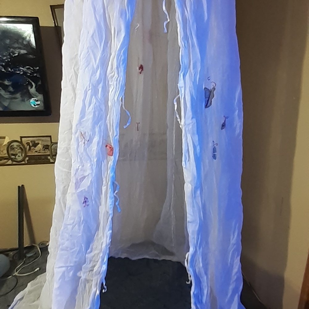Handmade crib canopy